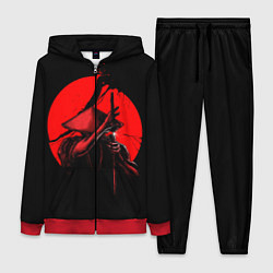 Женский 3D-костюм Сила самурая, цвет: 3D-красный