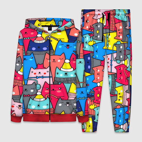 Женский костюм Отряд котиков / 3D-Красный – фото 1