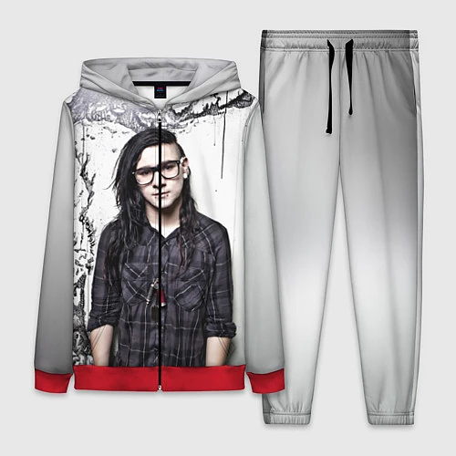 Женский костюм Skrillex Boy / 3D-Красный – фото 1