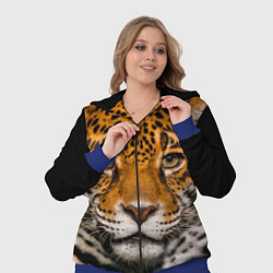 Женский 3D-костюм Взгляд ягуара, цвет: 3D-синий — фото 2