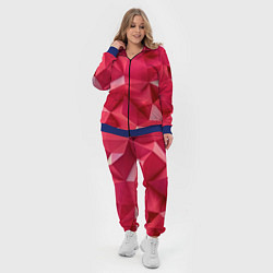 Женский 3D-костюм Розовые грани, цвет: 3D-синий — фото 2