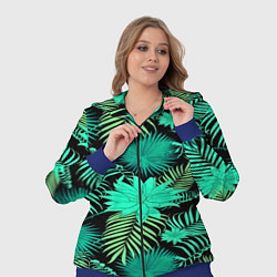 Женский 3D-костюм Tropical pattern, цвет: 3D-синий — фото 2