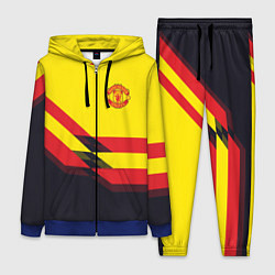 Женский 3D-костюм Man United FC: Yellow style, цвет: 3D-синий
