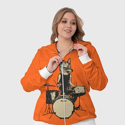 Женский 3D-костюм Drums Fox, цвет: 3D-белый — фото 2