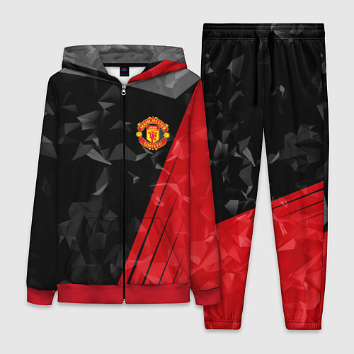 Женский костюм FC Manchester United: Abstract / 3D-Красный – фото 1