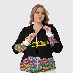 Женский 3D-костюм Simpsons Donuts, цвет: 3D-белый — фото 2