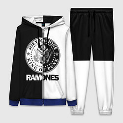 Женский 3D-костюм Ramones B&W, цвет: 3D-синий