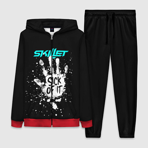 Женский костюм Skillet: Sick of it / 3D-Красный – фото 1