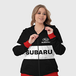 Женский 3D-костюм Subaru: Black Sport, цвет: 3D-красный — фото 2