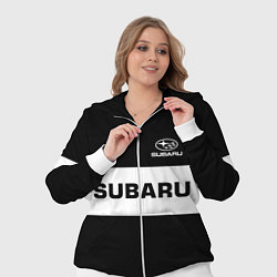 Женский 3D-костюм Subaru: Black Sport, цвет: 3D-белый — фото 2