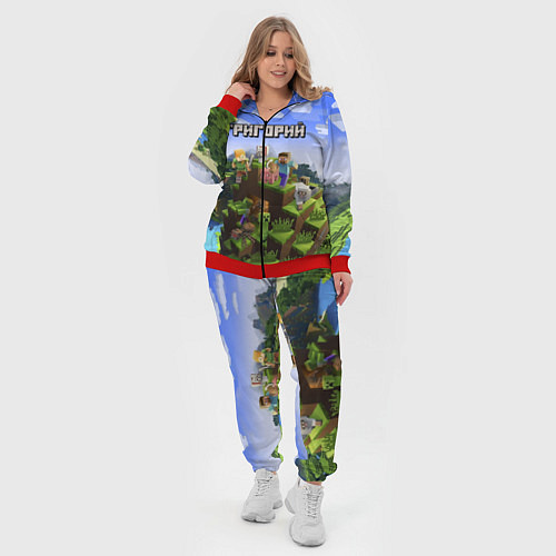 Женский костюм Майнкрафт: Григорий / 3D-Красный – фото 4