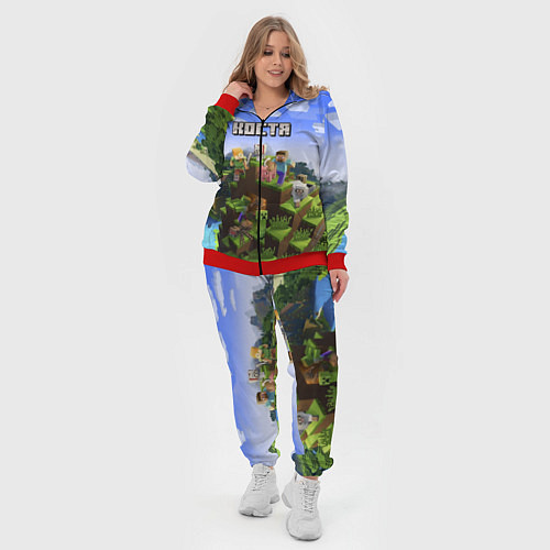 Женский костюм Майнкрафт: Костя / 3D-Красный – фото 4