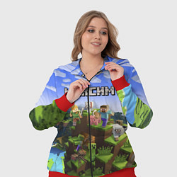 Женский 3D-костюм Майнкрафт: Максим, цвет: 3D-красный — фото 2