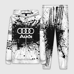 Женский 3D-костюм Audi: Black Spray, цвет: 3D-белый