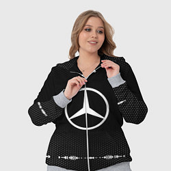 Женский 3D-костюм Mercedes: Black Abstract, цвет: 3D-меланж — фото 2