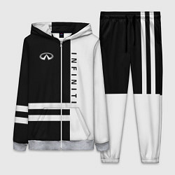 Женский 3D-костюм Infiniti: B&W Lines, цвет: 3D-меланж