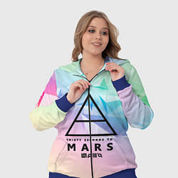 Женский 3D-костюм 30 Seconds to Mars, цвет: 3D-синий — фото 2