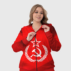 Женский 3D-костюм Патриот СССР, цвет: 3D-красный — фото 2