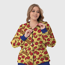 Женский 3D-костюм Любитель пиццы, цвет: 3D-синий — фото 2