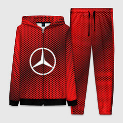 Женский 3D-костюм Mercedes: Red Carbon, цвет: 3D-черный