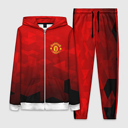 Женский 3D-костюм FC Man UTD: Red Poly, цвет: 3D-белый