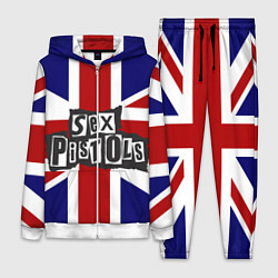 Женский 3D-костюм Sex Pistols UK, цвет: 3D-белый