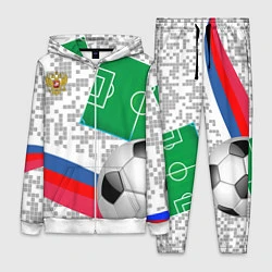 Женский 3D-костюм Русский футбол, цвет: 3D-белый