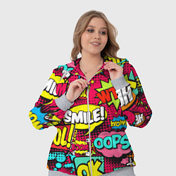 Женский 3D-костюм Слова из комиксов, цвет: 3D-меланж — фото 2