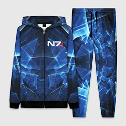 Женский 3D-костюм Mass Effect: Blue Armor N7, цвет: 3D-черный