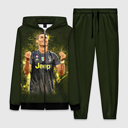 Женский 3D-костюм Ronaldo: Juve Sport, цвет: 3D-черный
