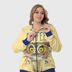 Женский 3D-костюм Owls like coffee, цвет: 3D-синий — фото 2