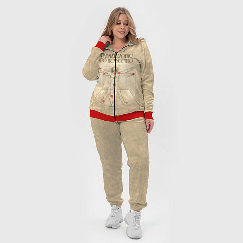 Женский костюм Травматология как искусство / 3D-Красный – фото 4