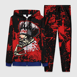 Женский 3D-костюм Pudge Chef, цвет: 3D-синий