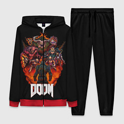Женский 3D-костюм DOOM History, цвет: 3D-красный