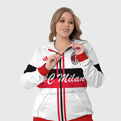 Женский 3D-костюм AC Milan: White Form, цвет: 3D-красный — фото 2