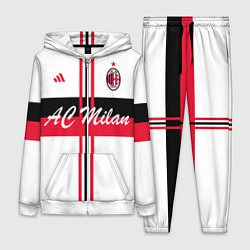 Женский 3D-костюм AC Milan: White Form, цвет: 3D-белый