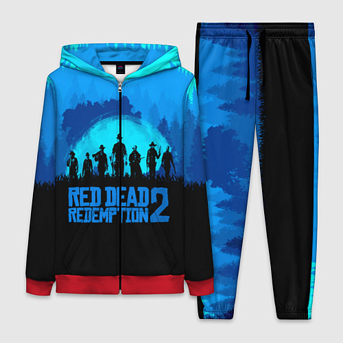Женский костюм RDR 2: Blue Style / 3D-Красный – фото 1