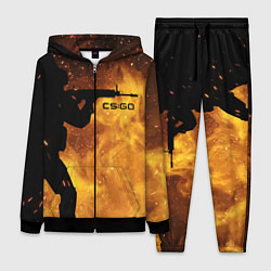 Женский 3D-костюм CS:GO Dark Fire, цвет: 3D-черный