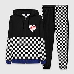 Женский 3D-костюм ФРЕНДЗОНА: ЧБ, цвет: 3D-синий