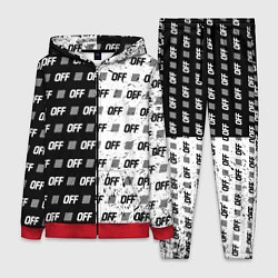 Женский 3D-костюм Off-White: Black & White, цвет: 3D-красный