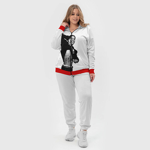 Женский костюм ASAP Rocky: White Fashion / 3D-Красный – фото 4