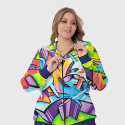 Женский 3D-костюм Неоновая кислота, цвет: 3D-синий — фото 2