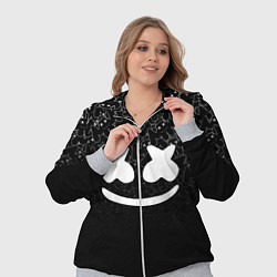 Женский 3D-костюм Marshmello Black, цвет: 3D-меланж — фото 2