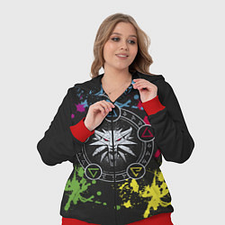 Женский 3D-костюм Ведьмак: Сила стихий, цвет: 3D-красный — фото 2