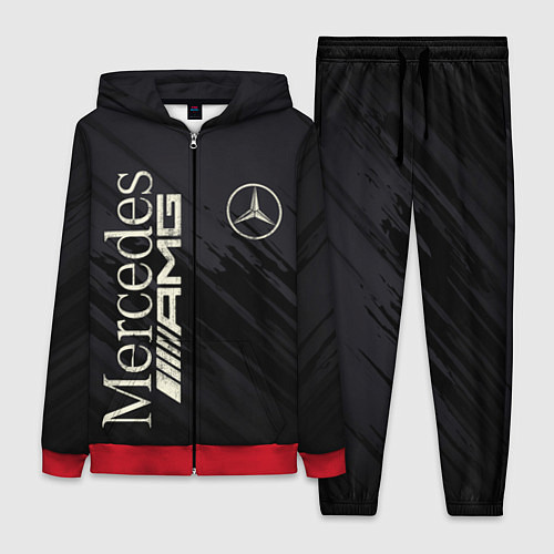 Женский костюм Mercedes AMG: Black Edition / 3D-Красный – фото 1