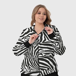 Женский 3D-костюм Полосы шкура зебры, цвет: 3D-черный — фото 2