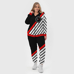 Женский 3D-костюм 21 Pilots: Black Logo, цвет: 3D-красный — фото 2