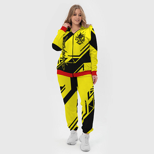 Женский костюм Cyberpunk 2077: Yellow Samurai / 3D-Красный – фото 4