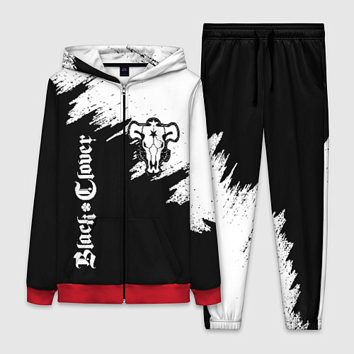 Женский костюм ЧЁРНЫЙ КЛЕВЕР / 3D-Красный – фото 1