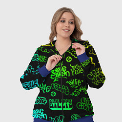 Женский 3D-костюм BILLIE EILISH: Grunge Graffiti, цвет: 3D-синий — фото 2